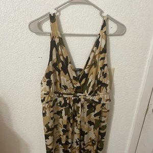 Camouflage Hi-lo dress